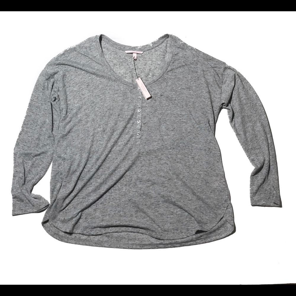 Victoria Secret pajama top gray size small